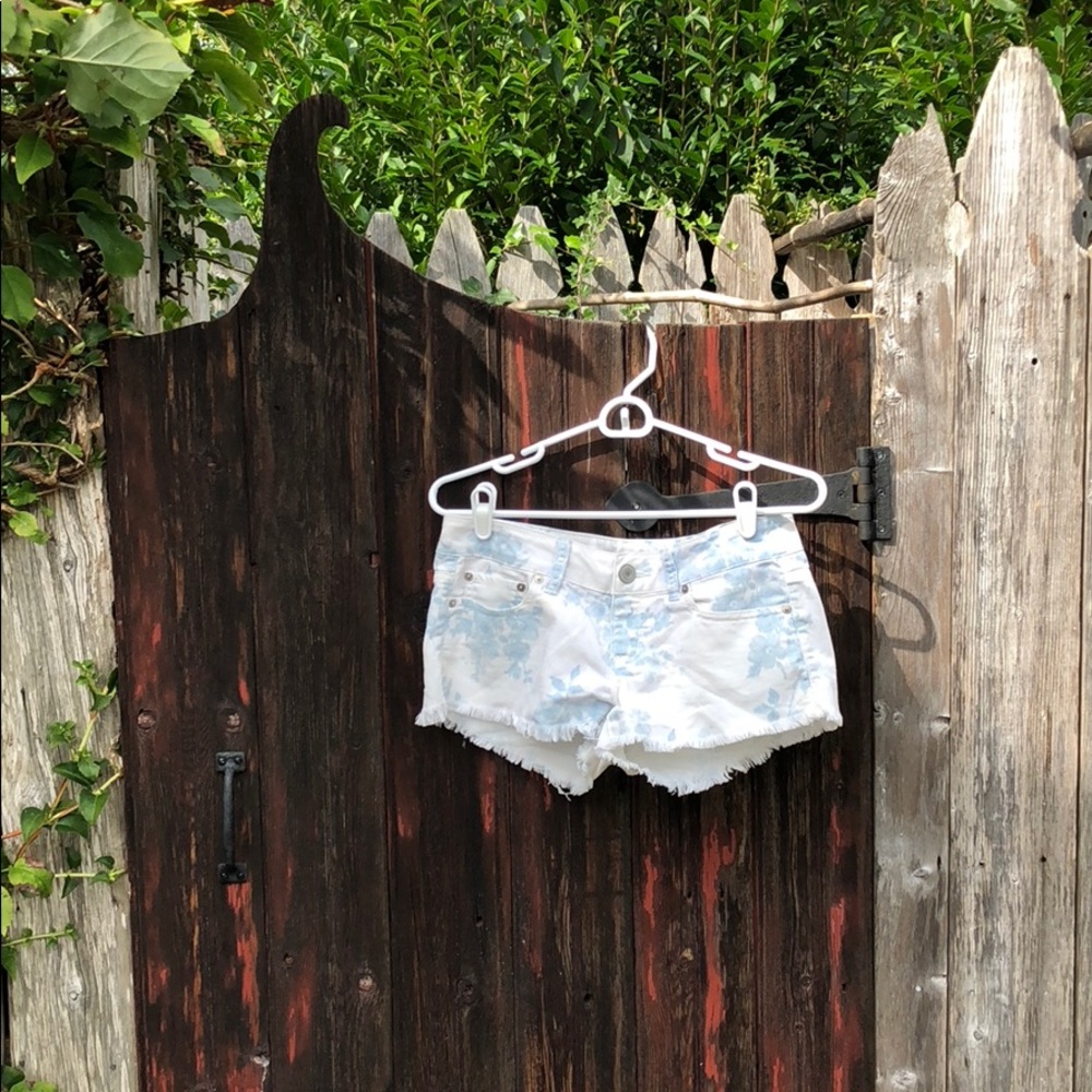 Light blue Floral jeans